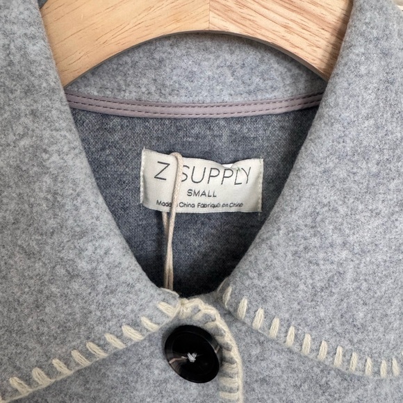 Z Supply•Size S•Olivia Whipstitch Jacket•Heather Grey•NWT - Picture 4 of 6